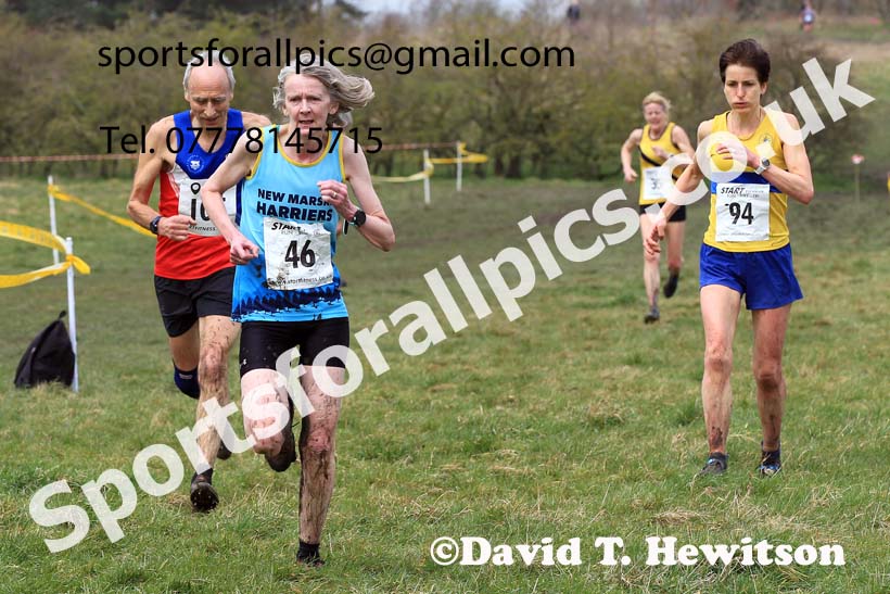 Womens and Mens 65+ in the 2023 BMAF Cross Country Champs., Wallsend. Photo: David T. Hewitson/Sports for All Pics